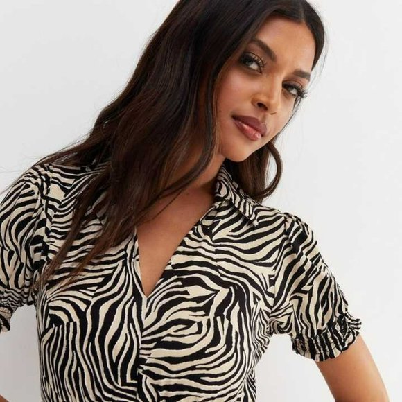 Max Fashion Dresses & Skirts - MAX Fashion Zebra Print Shirt Dress Size XS | Look Chic & Wild | Office wear
